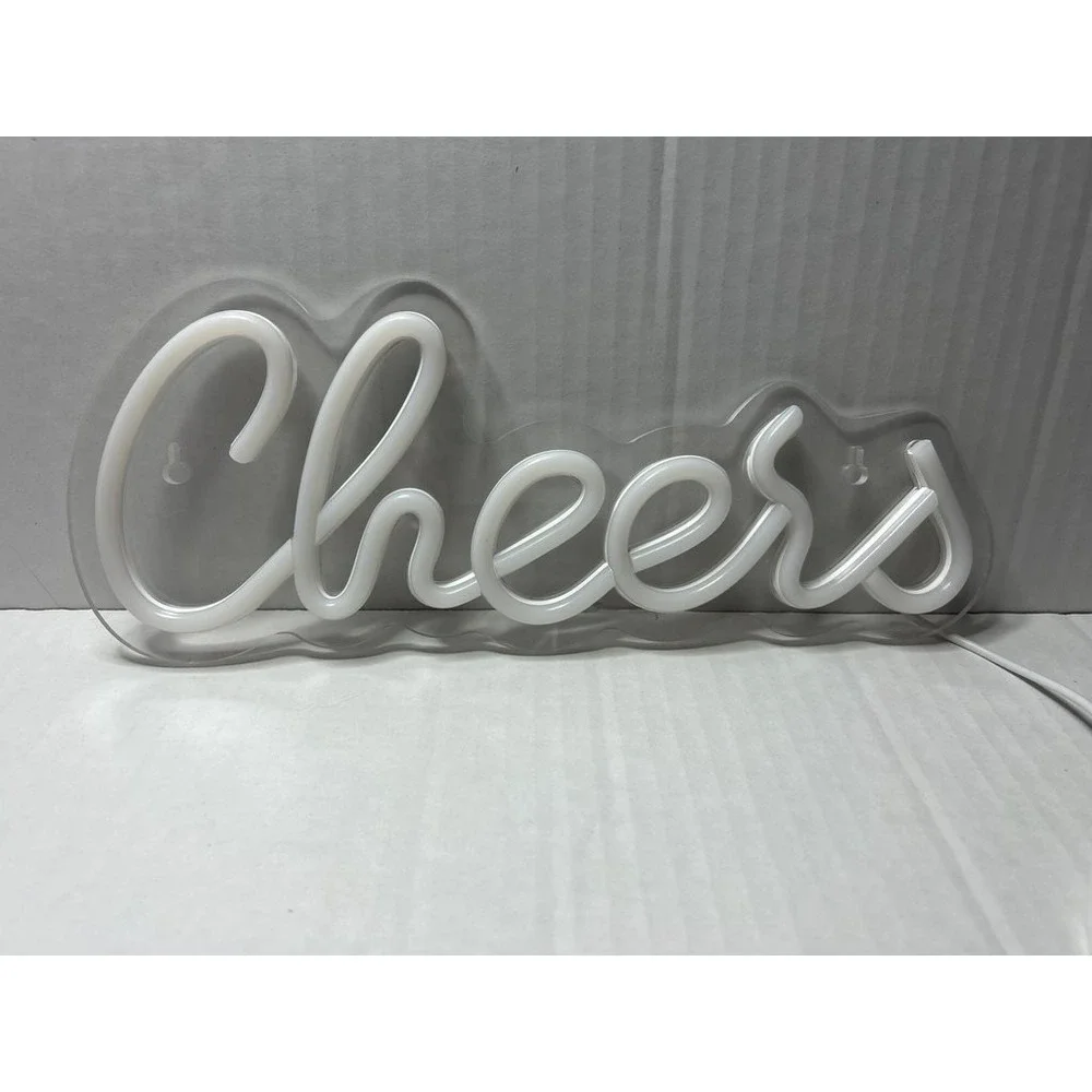 USB-Powered Neon 'Cheers' 12 Inch Long Sign
